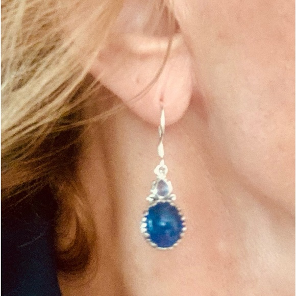 BALI LEGACY Tanzanite Earrings in Sterling Silver 10.60 ctw NWT - Picture 5 of 12